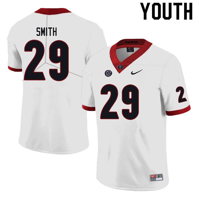 Youth #29 Christopher Smith Georgia Bulldogs College Football Jerseys Sale-Black - Click Image to Close